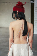 Bach Vi Asymmetric Silk Top for women, from DAS LA VIE, The Viet Concept 