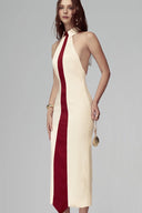 Cream & Red Calista Maxi Dress for woman, from POEM, The Viet Concept