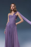 Fiora Purple Chiffon Cape Evening Gown for women, from JOSEPHINE, The Viet Concept
