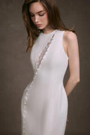 KEIRA TONG • Lace Peek Embellished Maxi Dress