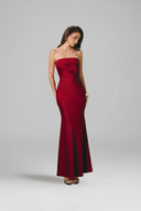 Ruby Silk Taffeta Strapless Evening Gown for women, from VONTIER DE MONTIER, The Viet Concept