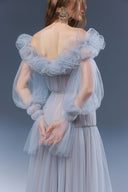 Aurora Ruffle Tulle Maxi Dress for women, from JOSEPHINE, The Viet Concept 