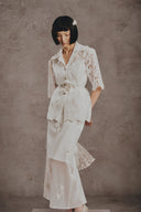 Eden Embellished Organza Couture Top for women, from WHITE PLAN, The Viet Concept 