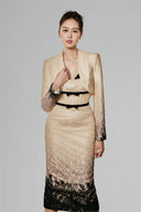 Elysian Bow Crepe Maxi Dress for women, from DO LONG, The Viet Concept 