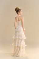 LINH PHUNG • Reverie Ivory Sequin Lace Halter Gown
