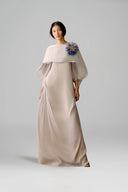 LECIA • Étoile Floral Silk Chiffon Oversized Maxi Dress