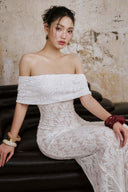 Aurelia Crystal Whisper Crepe Dress for women, from DO LONG, The Viet Concept 