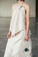 Bach Vi Asymmetric Silk Top for women, from DAS LA VIE, The Viet Concept 