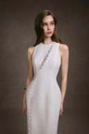 KEIRA TONG • Lace Peek Embellished Maxi Dress