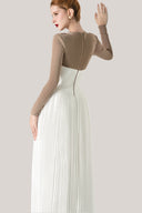Poise Long Sleeve Pleated Dress for women, from Calista, The Viet Concept 