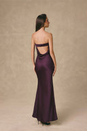 Amethyst Silk Taffeta Strapless Maxi Gown for women, from VONTIER DE MONTIER, The Viet Concept