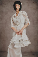 Eden Embellished Organza Couture Top for women, from WHITE PLAN, The Viet Concept 