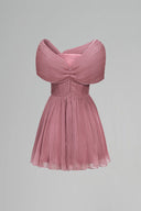 Pink Pivonia Mini Dress for women, from Calista, The Viet Concept 