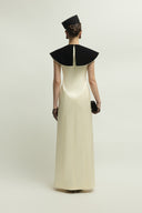 Montpellier Dress Embellished Cape Collar Gown for women, from JENNY K TRAN, The Viet Concept 