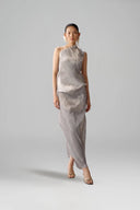 LECIA • Éclat Silver Karl Mayer Evening Gown