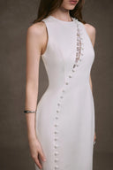 KEIRA TONG • Lace Peek Embellished Maxi Dress