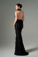 Aylin Floral Lace Halter Neck Mermaid Gown for women, from 21SIX, The Viet Concept