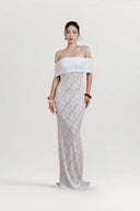 Aurelia Crystal Whisper Crepe Dress for women, from DO LONG, The Viet Concept 