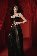 Calla 3D Floral Lace Corset Tulle Evening Gown for women, from JOSEPHINE, The Viet Concept