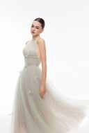 LUCILLA • Finn Ribbon-Embellished Tulle A-Line Evening Gown