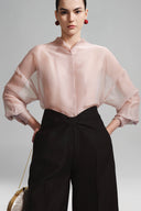 Nude Sheer Blush Shirt for women, for Lecia, The Viet Concept 