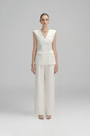 Rosa Vest In White for woman, from ARTI, The Viet Concept 
