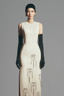 Espinoza Sheath Sleeveless Polyester Ankle Length Dress for women, from Maison Des Copains, The Viet Concept 