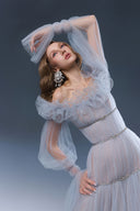 Aurora Ruffle Tulle Maxi Dress for women, from JOSEPHINE, The Viet Concept 