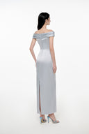 Lina Pastel Blue Satin Gown for women, from JOSEPHINE, The Viet Concept 