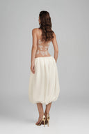 Nude & White Lorien with Top & Skirt for women, from POEM, The Viet Concept 