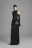 Macias Sheath Back Slit Faux Fur Floor Length Dress for women, from Maison Des Copains, The viet Concept 