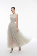 LUCILLA • Finn Ribbon-Embellished Tulle A-Line Evening Gown