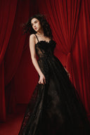 Calla 3D Floral Lace Corset Tulle Evening Gown for women, from JOSEPHINE, The Viet Concept
