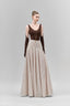 Brown Thalindra Bodycon Scoop Neck Jersey Bodysuit for women, from Maison Des Copains, The Viet Concept 