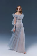 Aurora Ruffle Tulle Maxi Dress for women, from JOSEPHINE, The Viet Concept 