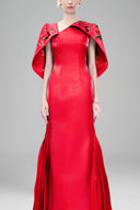 Song of Freedom Gown in Red for women, from Tiny Ink, The Viet Concept