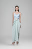 Occa Sarong Spaghetti Strap Silk Blend Maxi Dress for women, from White Plan, the Viet Concept 