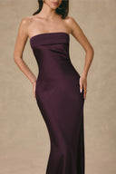 Amethyst Silk Taffeta Strapless Maxi Gown for women, from VONTIER DE MONTIER, The Viet Concept