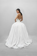 Luminous Pleated Dome Halter Couture Gown for women, from DAS LA VIE, The Viet Concept 