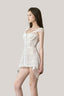 White Julietta Lace Mini Dress for women, from La Vierge, The Viet Concept 