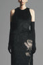 Macias Sheath Back Slit Faux Fur Floor Length Dress for women, from Maison Des Copains, The viet Concept 