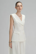 Rosa Vest In White for woman, from ARTI, The Viet Concept 