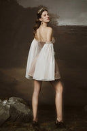 LINH PHUNG • Amora Off-Shoulder Satin Corset Mini Dress
