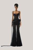 Black Polka Maxi Dress for women, from Huelley Rose, The Viet Concept