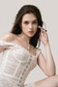 White Julietta Lace Mini Dress for women, from La Vierge, The Viet Concept 
