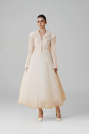 White Charlise Corset Blazer for women, from LINH DOAN, The Viet Concept