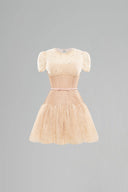 Nude Sabine Mini Dress for women, from CALISTA, The Viet Concept 