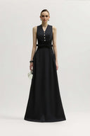Richmond Dress Satin Crepe Bow Silhouette Gown for women, from JENNY K TRAN, The Viet Concept 