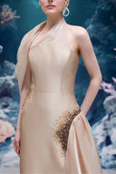 Leilani Crystal Halter Royal Taffeta Gown for women, from 21SIX, The Viet Concept