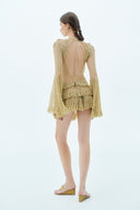 LA VIERGE • Raíces Hand-Crocheted Floral Lace Mini Dress